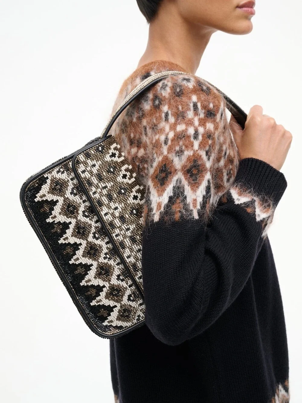 STAUD Tommy Beaded Shoulder Bag - Zermatt